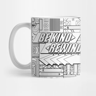 Be Kind Rewind - 80s, 1980s Throwback Mug